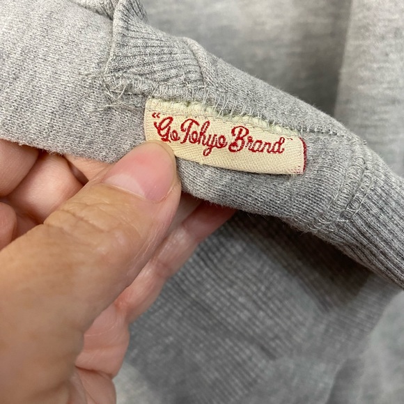 Tokyo Laundry Men’s Medium Light Grey Hoodie 3 Button V Neck Sweater Shirt Top - Picture 5 of 8